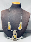 Al Boyd Vintage Native American Navajo Royston Turquoise Sterling Silver Necklace-Nativo Arts