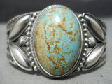 Important Famous Native American Navajo Royston Turquoise Sterling Silver Bracelet-Nativo Arts