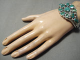 Important Verdy Jake Native American Navajo Royston Turquoise Sterling Silver Bracelet-Nativo Arts