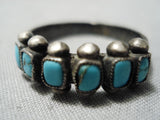 Stunning Vintage Navajo Turquoise Sterling Silver Native American Ring-Nativo Arts