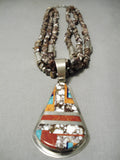 Native American Important Dan Coriz Santo Domingo Turquoise Sterling Silver Necklace-Nativo Arts