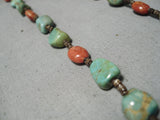 Amazing Vintage Santo Domingo Native American Royston Turquoise Necklace-Nativo Arts