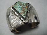 Important Sammy Graves Vintage Native American Navajo Royston Turquoise Sterling Silver Bracelet-Nativo Arts