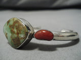 Important Vintage Native American Navajo Damale Turquoise Sterling Silver Bracelet Cuff-Nativo Arts