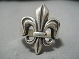 Impressive Vintage Navajo Native American Sterling Silver Ring-Nativo Arts