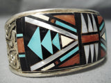 Important Vintage Native American Zuni Adeline Bowannie Turquoise Sterling Silver Bracelet-Nativo Arts