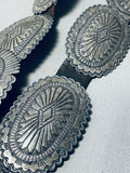 Magnificent Vintage Native American Navajo Sterling Silver Concho Belt-Nativo Arts