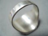 Beautiful Vintage Navajo Native American Turquoise Sterling Silver Ring-Nativo Arts