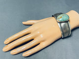 Unique Vintage Native American Navajo Royston Turquoise Sterling Silver Bracelet-Nativo Arts