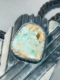 Crazy Workmanship Vintage Native American Navajo Turquoise Sterling Silver Bolo Tie-Nativo Arts