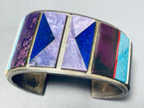 One Of The Most Unique Ever Vintage Native American Navajo Sugulite Sterling Silver Bracelet-Nativo Arts