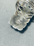 Important Quam Vintage Native American Zuni Turquoise Sterling Silver Ring-Nativo Arts