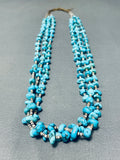 Native American Amazing Vintage Navajo Turquoise White Shell Necklace Old-Nativo Arts