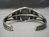 Opulent Vintage Native American Navajo Carico Lake Turquoise Sterling Silver Bracelet-Nativo Arts