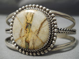 Superior Vintage Native American Navajo Royston Boulder Turquoise Sterling Silver Bracelet-Nativo Arts