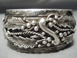Very Important Early Vintage Native American Navajo Thoms Singer Sterling Silver Bracelet Old-Nativo Arts