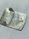 Impressive Vintage Signed Native American Hopi Sterling Silver Kokopelli Buckle-Nativo Arts