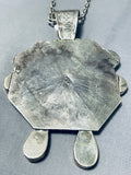 Native American Rare Apache Turquoise Vintage Navajo Sterling Silver Necklace-Nativo Arts