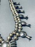 Spider Vintage Native American Navajo Sterling Silver Squash Blossom Necklace-Nativo Arts
