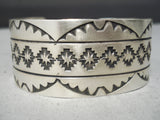 Rick Etcitty Vintage Navajo Sterling Silver Bracelet Native American-Nativo Arts