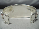 Huge Chunky Nugget Turquoise Vintage Native American Navajo Sterling Silver Bracelet-Nativo Arts