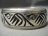 Important Vintage Native American Navajo Thomas Singer Wife Sterling Silver Bracelet-Nativo Arts