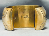 Native American Orville Tsinnie Authentic Rare Vintage Brass Bracelet-Nativo Arts