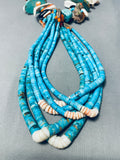 Native American 428 Gram Most Unique Vintage Santo Domingo Jacla Turquoise Necklace Old-Nativo Arts