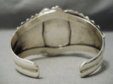 Huge Vintage Native American Navajo Royston Turquoise Bursting Sterling Silver Bracelet-Nativo Arts