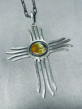 One Of The Best Vintage Native American Navajo Black Jack Turquoise Sterling Silver Necklace-Nativo Arts