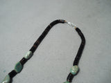 Fantastic Santo Domingo Royston Turquoise Heishi Necklace Native American-Nativo Arts
