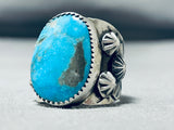 Incredible San Felipe Kingman Turquoise Sterling Silver Ring-Nativo Arts