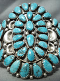 Justin Wilson Vintage Native American Navajo Turquoise Sterling Silver Bracelet-Nativo Arts