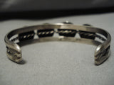 Magnificent Vintage Navajo Sterling Silver Native American Turquoise Bracelet-Nativo Arts