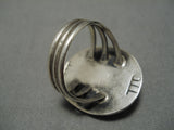 Old Bisbee Turquoise Vintage Navajo Sterling Silver Native American Ring Old-Nativo Arts