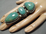 Superb Vintage Navajo Royston Turquoise Sterling Silver Native American Ring-Nativo Arts
