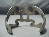 Detailed Vintage Navajo Frog Sterling Silver Native American Bracelet-Nativo Arts