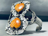 Best Native American Double Shell Heart Sterling Silver Bracelet-Nativo Arts