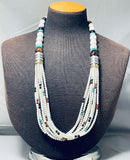 Authentic Singer White Stone Turquoise Sterling Silver Necklace-Nativo Arts