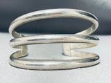 Triple Shank Vintage Native American Navajo Sterling Silver Bracelet Cuff-Nativo Arts