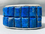 One Of The Best Ever Native American Lapis Sterling Silver Bracelet-Nativo Arts