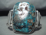 Monster Chunk Turquoise Vintage Native American Navajo Sterling Silver Bracelet-Nativo Arts