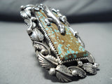 Beautiful San Felipe Native American 8 Turquoise Sterling Silver Gecko Ring-Nativo Arts