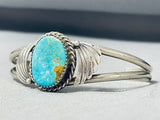 Impressive Vintage Native American Navajo Royston Turquoise Sterling Silver Bracelet-Nativo Arts