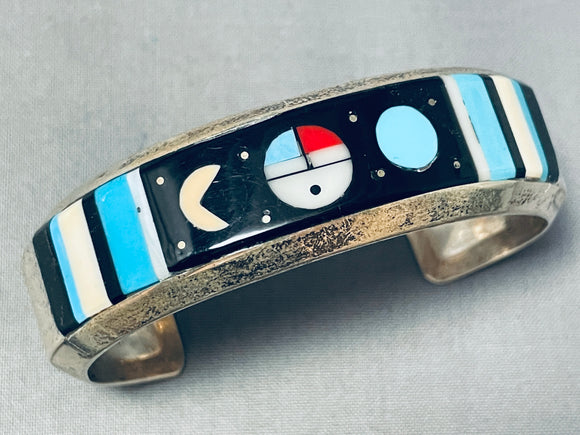 Magical Vintage Native American Navajo Turquoise Sterling Silver Bracelet-Nativo Arts