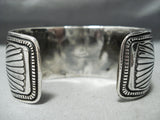 Detailed Wide Vintage Native American Navajo Royston Turquoise Sterling Silver Bracelet-Nativo Arts