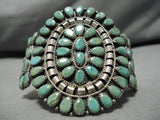 Museum Vintage Native American Navajo Mark Begay Royston Turquoise Sterling Silver Bracelet-Nativo Arts