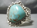 Astounding Vintage Native American Navajo Royston Turquoise Sterling Silver Bracelet Old-Nativo Arts