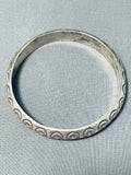 Tremendous Vintage Native American Navajo Sterling Silver Bangle Bracelet-Nativo Arts