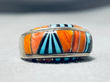 Southwest Vintage Turquoise Shell Sterling Silver Ring-Nativo Arts